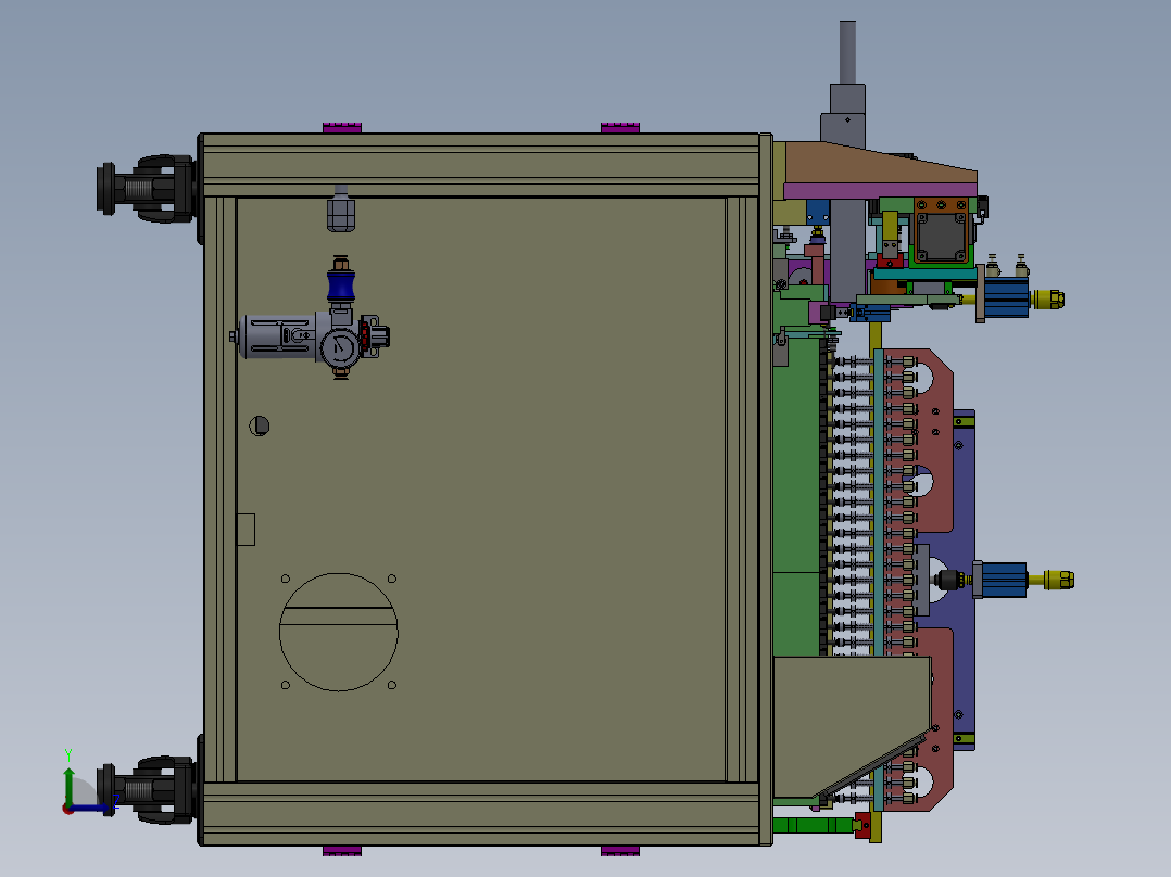 自动喷印设备sw20可编辑左视图