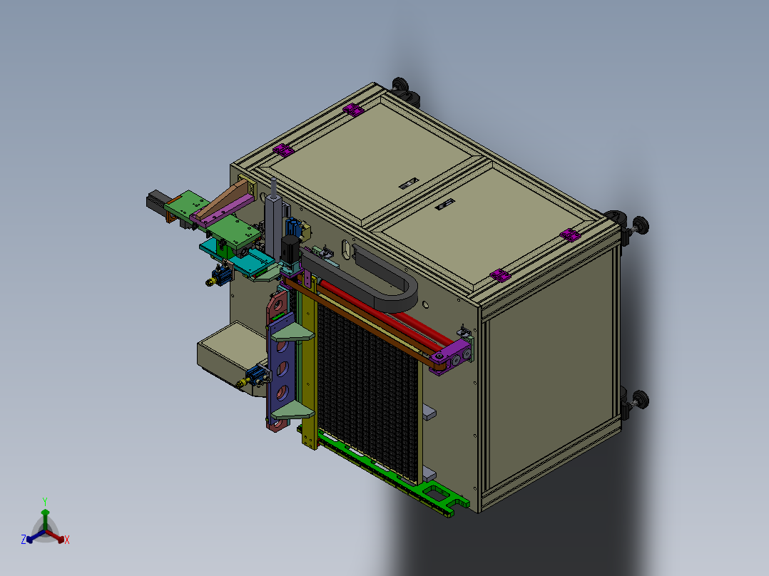 自动喷印设备sw20可编辑正等轴测图