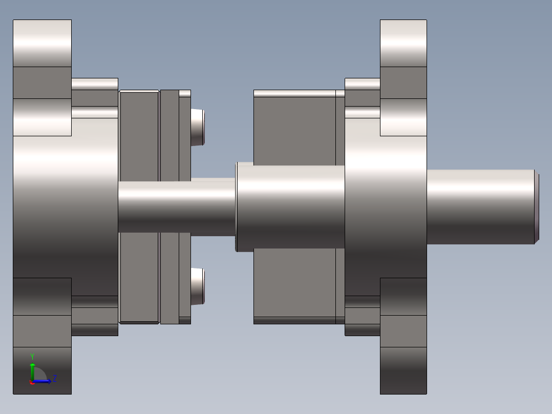 中间导柱固定卸料冲压模具573651左视图