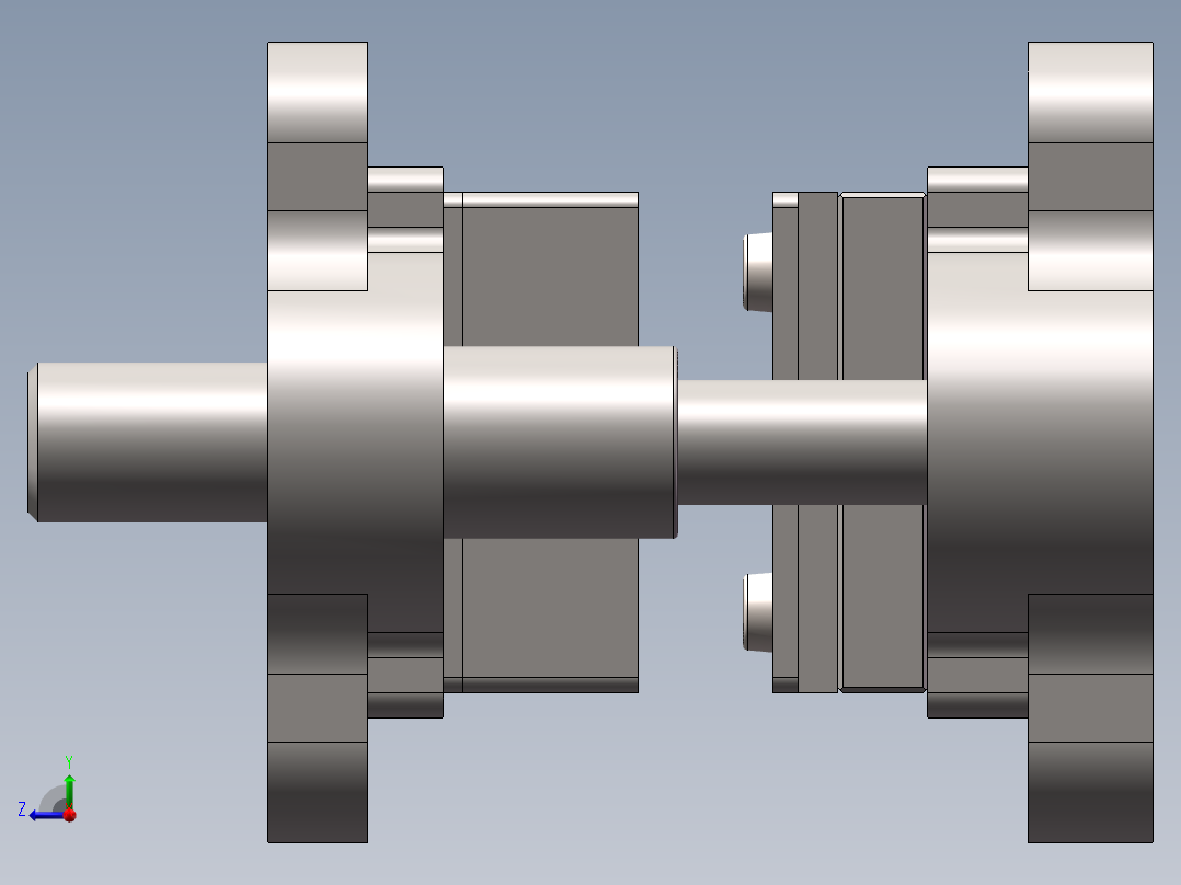 中间导柱固定卸料冲压模具573651右视图