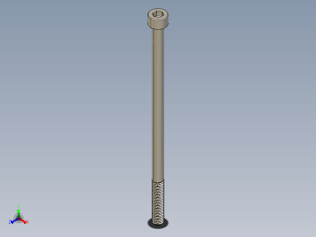 Screw_DIN_912_M5x100_A2.STEP公制内六角螺钉