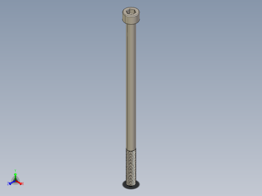 Screw_DIN_912_M5x100_A2.STEP公制内六角螺钉