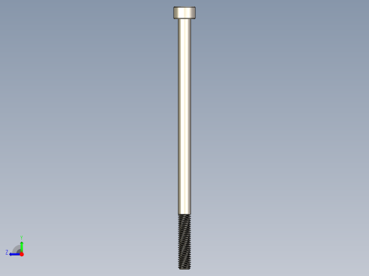 Screw_DIN_912_M5x100_A2.STEP公制内六角螺钉右视缩略图