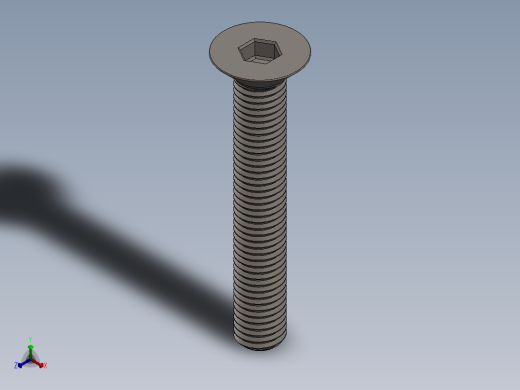 Screw_ISO_10642_M12x80_A2.SLDPRT正等轴测缩略图