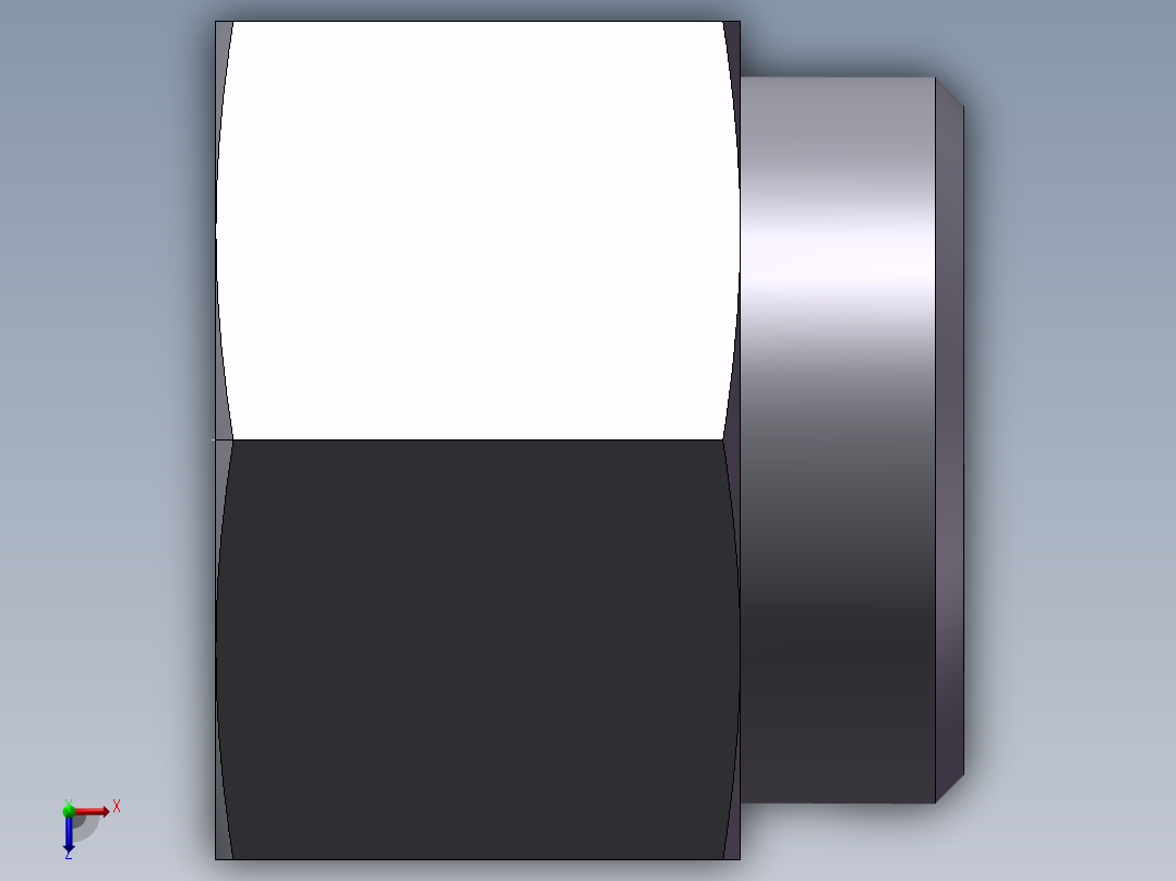 直通内螺纹接头、5CB-52-24俯视图