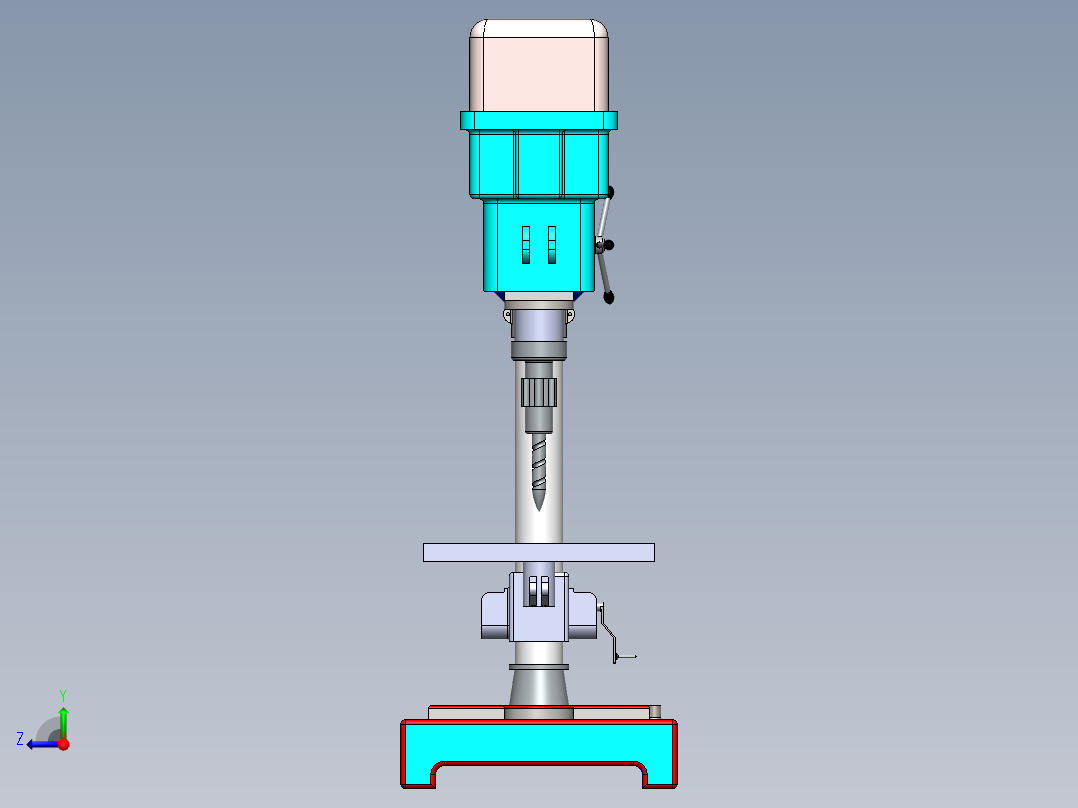 数控机床、3754-钻孔机床SW2016右视图