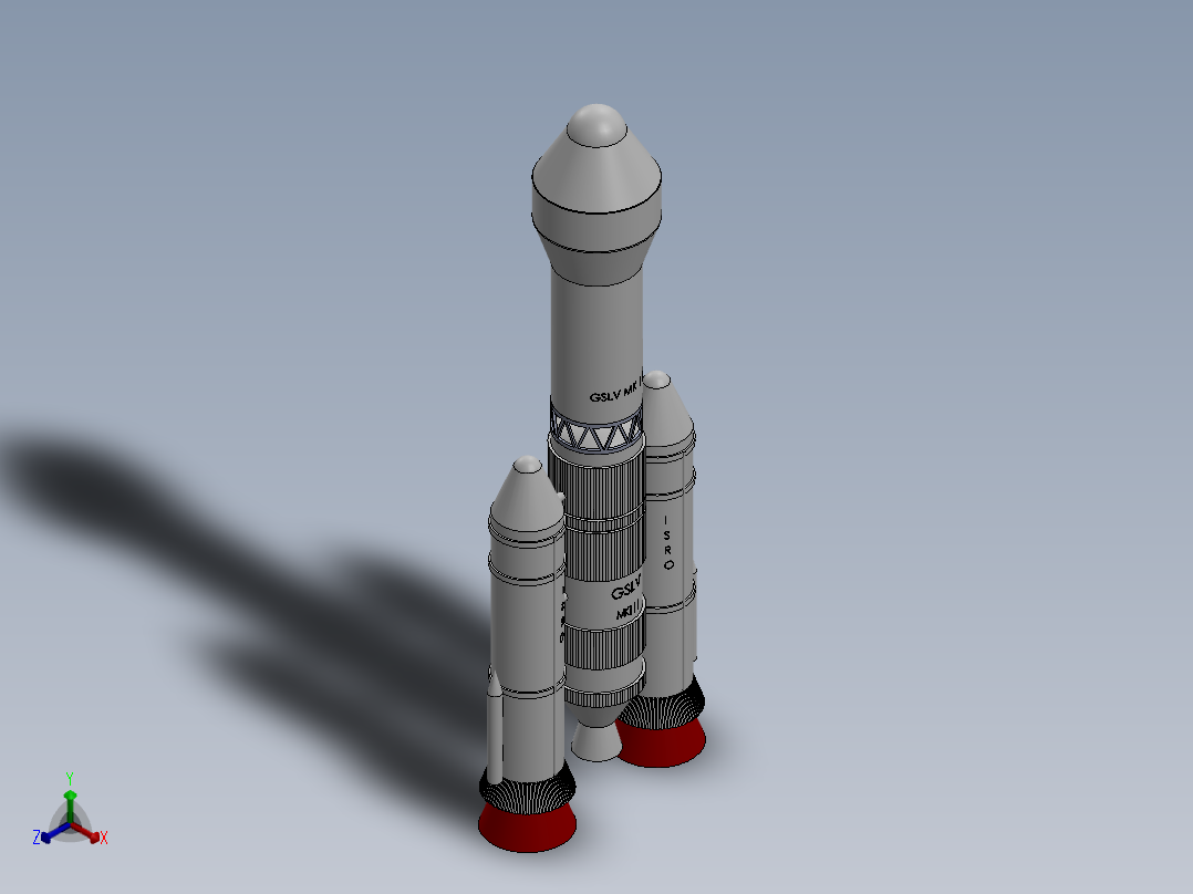 火箭(20)正等轴测图