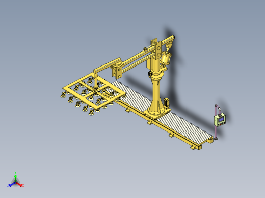 移动式大型玻璃搬运助力吸盘机械手