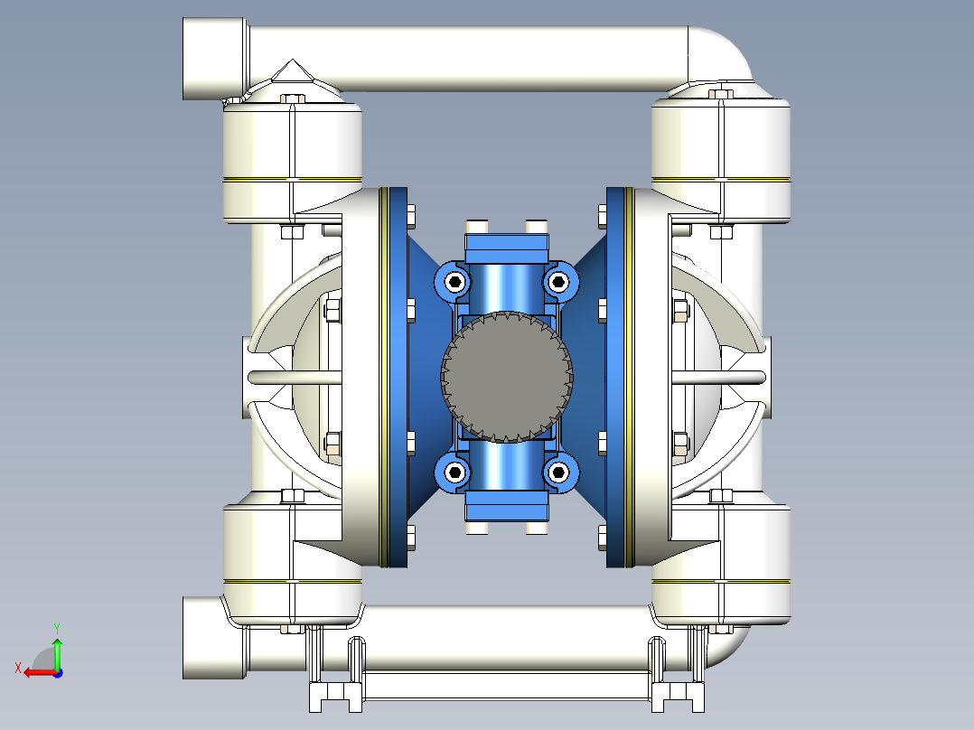 隔膜泵 空气隔膜泵后视图