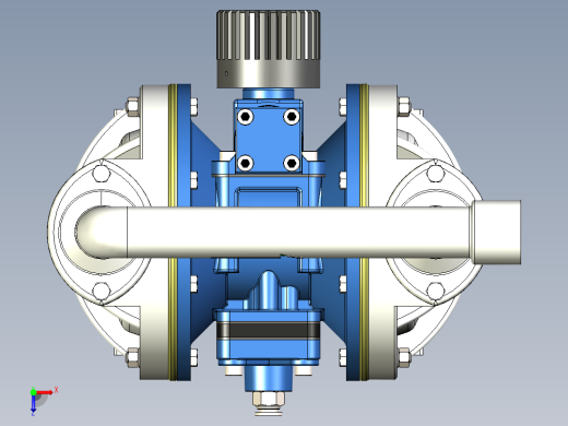隔膜泵 空气隔膜泵俯视缩略图
