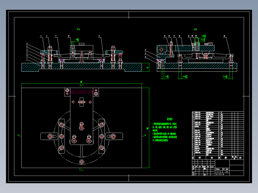 压盖零件机械加工工艺规程及其钻3-M6螺纹孔工装夹具设计 最大直径195