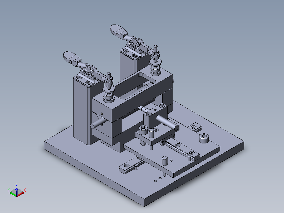 003-轴跳动检测正等轴测图