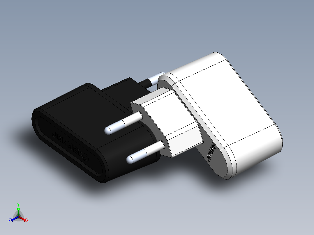 充电器473正等轴测图
