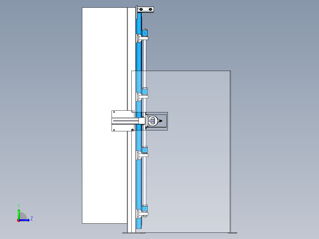 气动开关门左视图