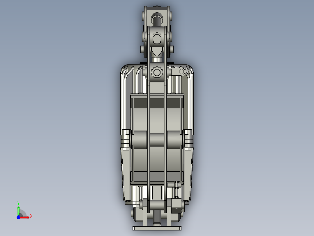 YWZB系列电力液压鼓式制动器YWZB-30050-A-RLHR前视图