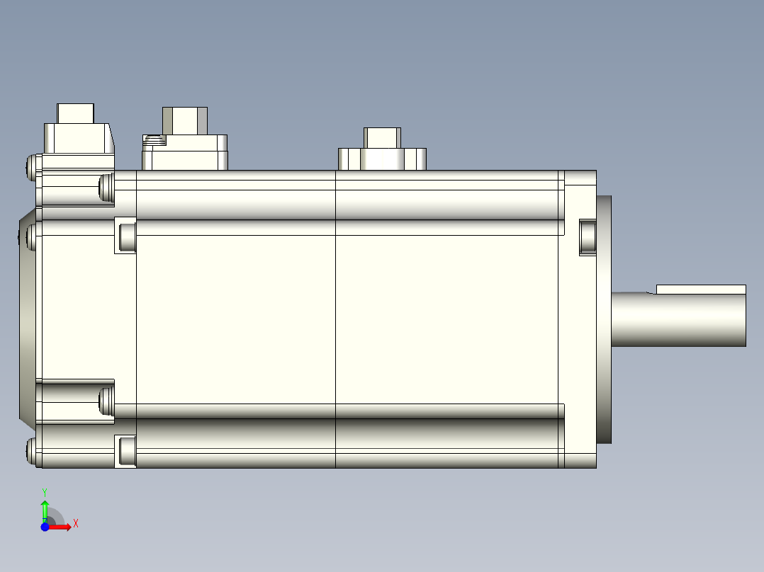 松下200W伺服电机MSME前视图