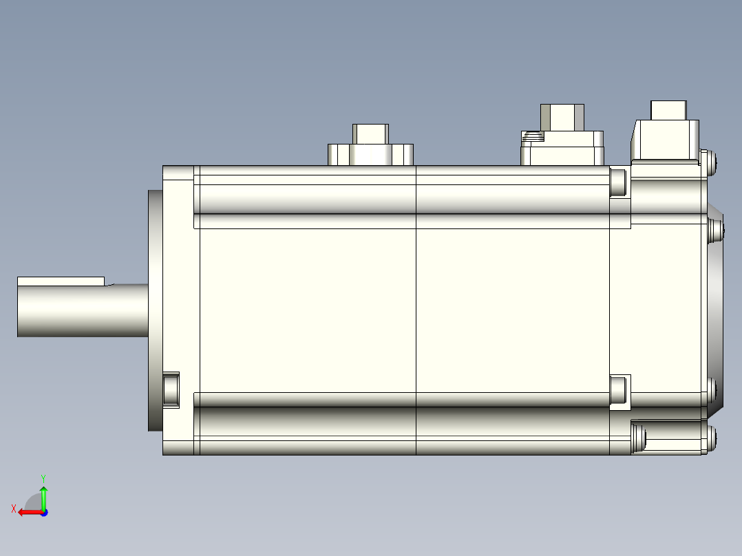 松下200W伺服电机MSME后视图