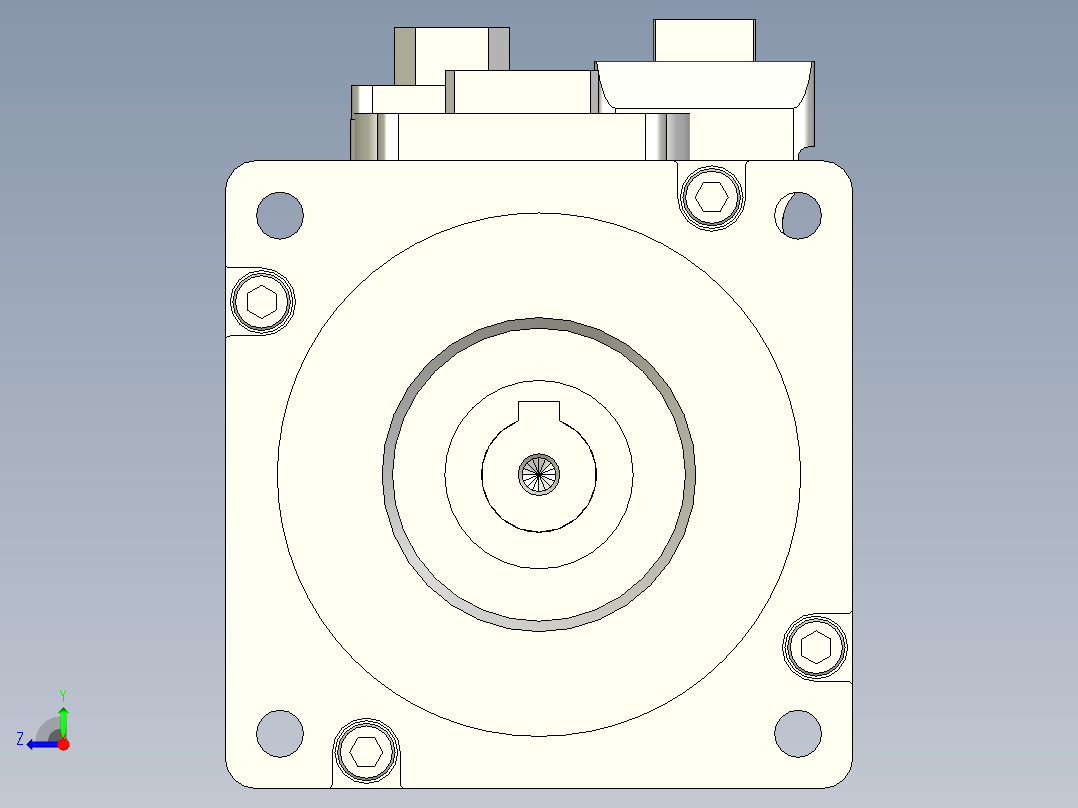 松下200W伺服电机MSME右视图
