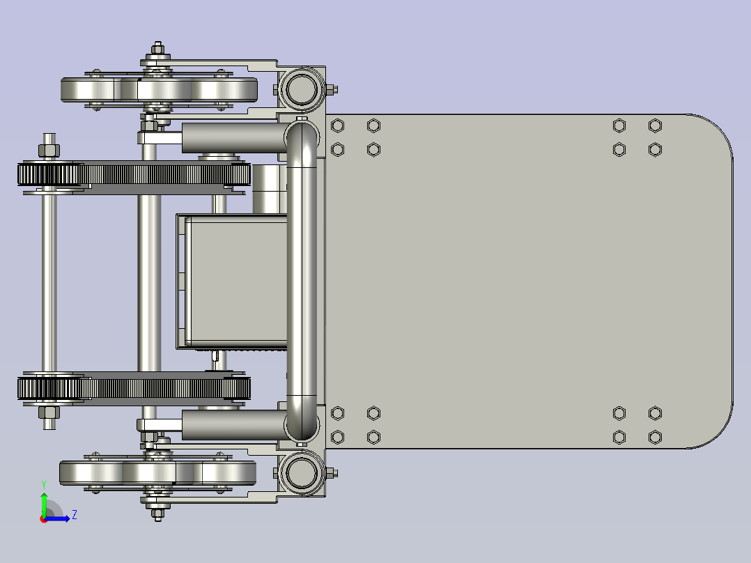 桶装水爬楼车静音可折叠上楼神器左视图