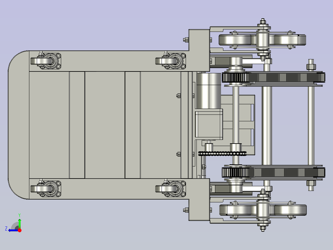 桶装水爬楼车静音可折叠上楼神器右视图