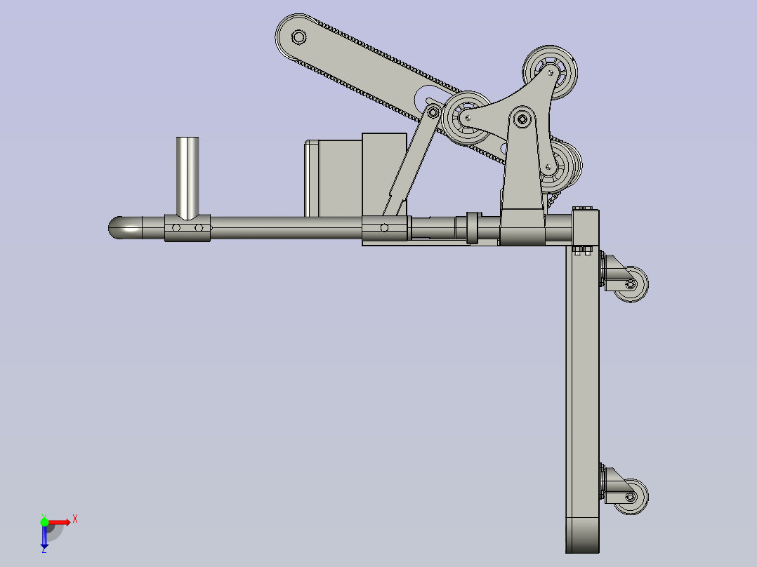 桶装水爬楼车静音可折叠上楼神器俯视图