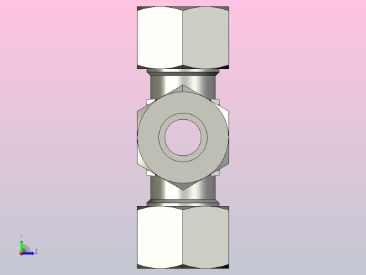 EO管接头联合十字K16ZSCF.igs左视缩略图