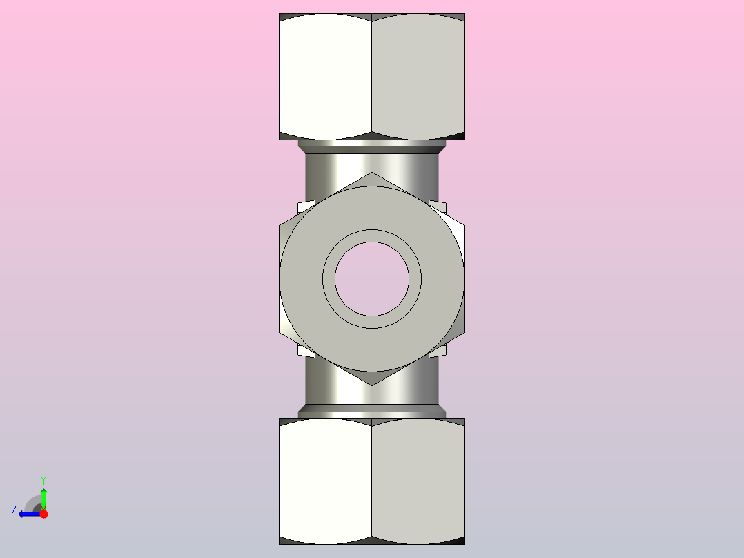 EO管接头联合十字K16ZSCF.igs右视图