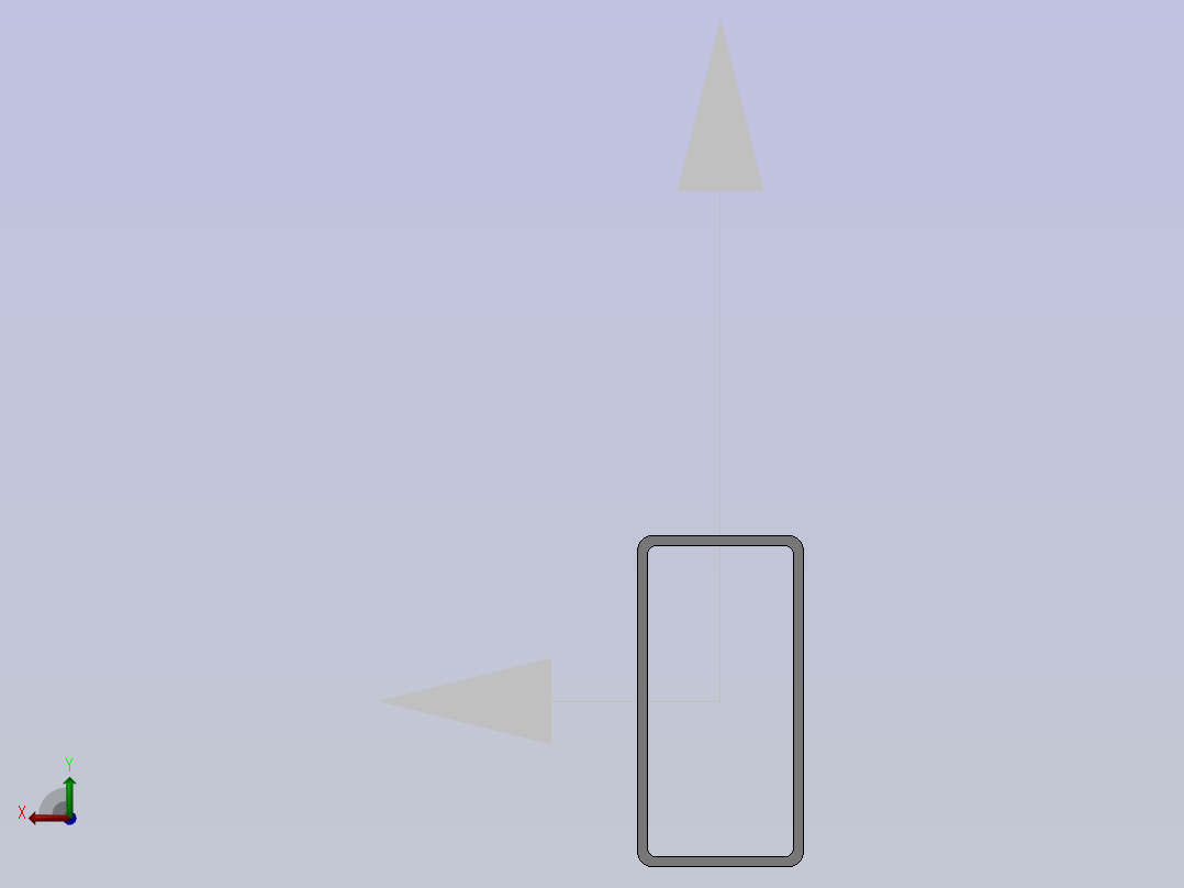 方通40×20×1．2x425(普通钢)后视图