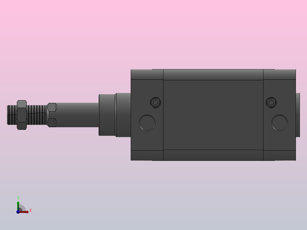 标准气缸SE80x40(000)+()前视图