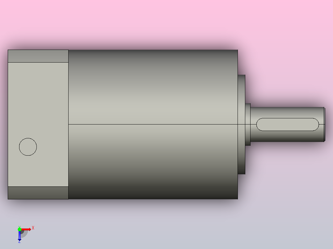间隙减速器gearbox_gbx060008k_gbk_060_055_0_f俯视图