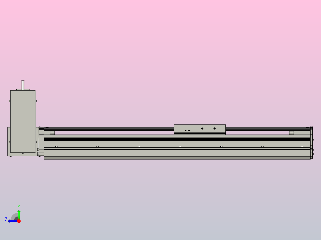 MT120BT半封闭皮带滑台[MT120BT.L100.400.RU.P40.C3]右视图