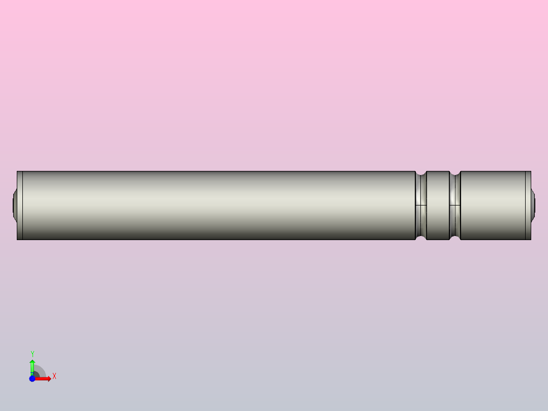 FO2-D60X2.0T-AGL457-RL450-C1塑料双槽O带输送滚筒前视图