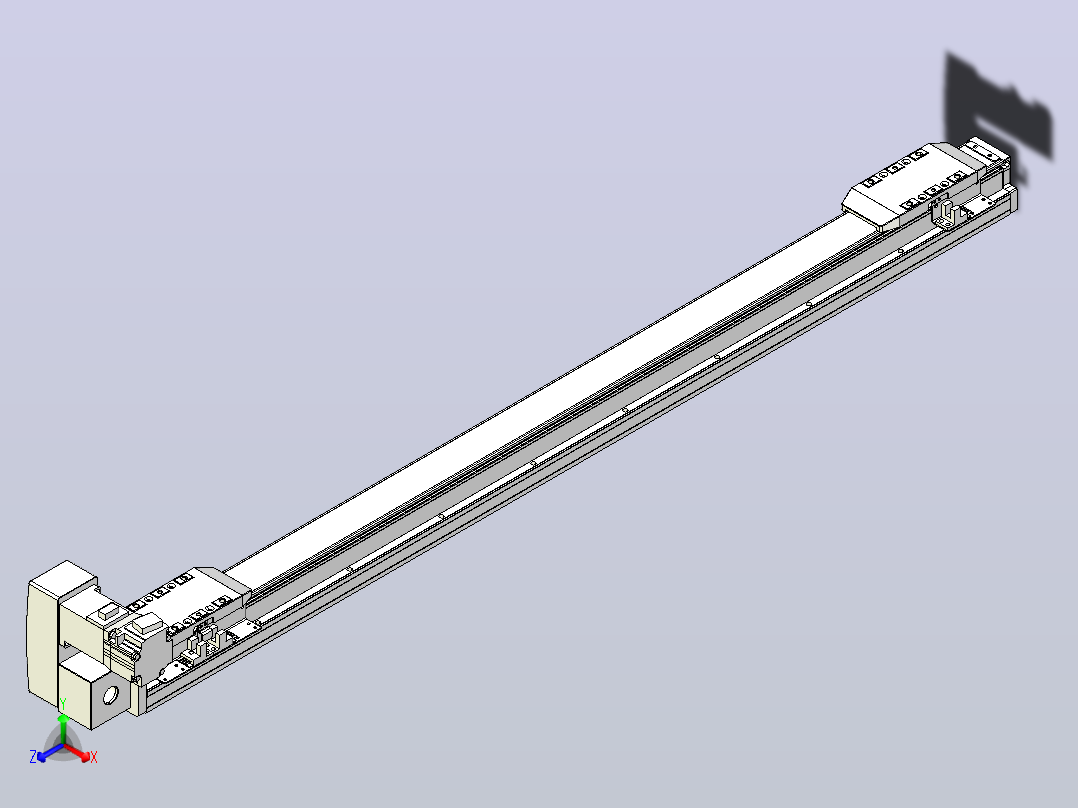 皮带直线轴双滑块型TPA-GCBS-50-P42-L325-LU-M10-N3主视图