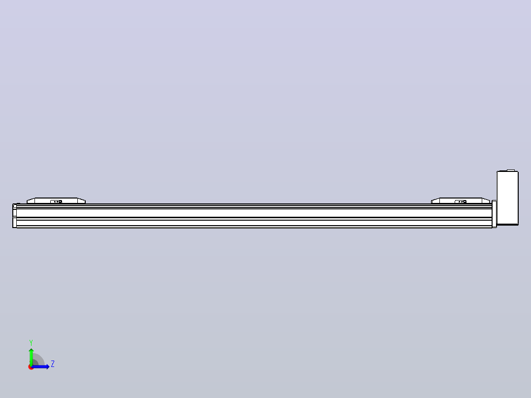 皮带直线轴双滑块型TPA-GCBS-50-P42-L325-LU-M10-N3左视图