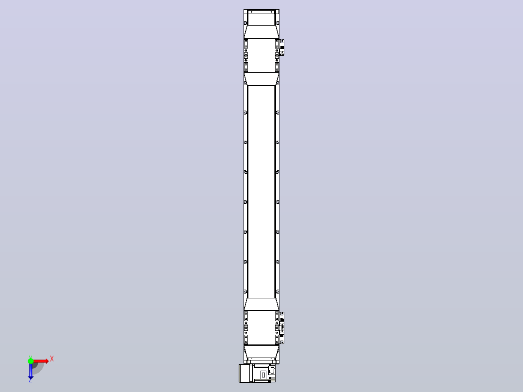 皮带直线轴双滑块型TPA-GCBS-120-P70-L350-LU-M20-N3俯视图