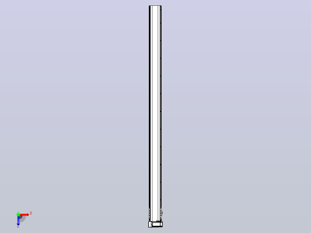 皮带直线轴半封闭可选导轨TPA-HNB-140D-120-L2200-LU-C-P40-N3俯视图