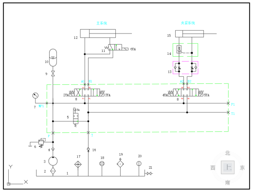 三通阀差动式调速回路组液压系统设计（SW+CAD+说明书）缩略图