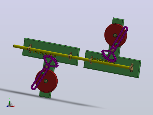 往复运动机构3D图纸 Solidworks设计