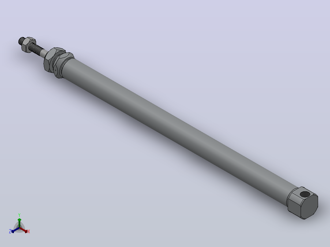 PBSA系列笔型气缸小金井型[PBSA10X60-A]主视图