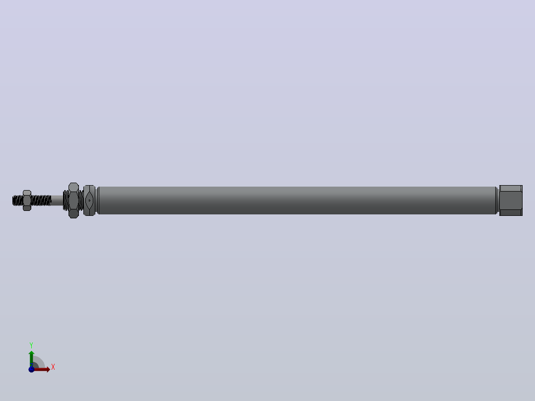PBSA系列笔型气缸小金井型[PBSA10X60-A]前视图