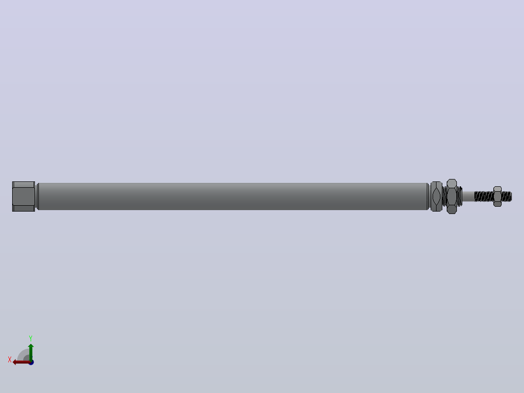 PBSA系列笔型气缸小金井型[PBSA10X60-A]后视图