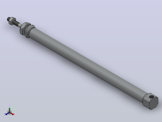 PBSA系列笔型气缸小金井型[PBSA10X60-A]正等轴测缩略图