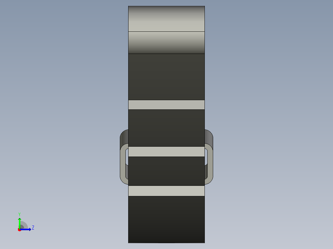 用于2000磅拖车轴的4片双孔弹簧- 26英寸长2左视图