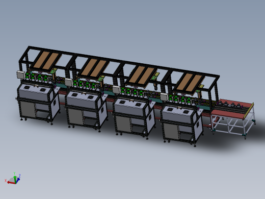 马达焊接流水线