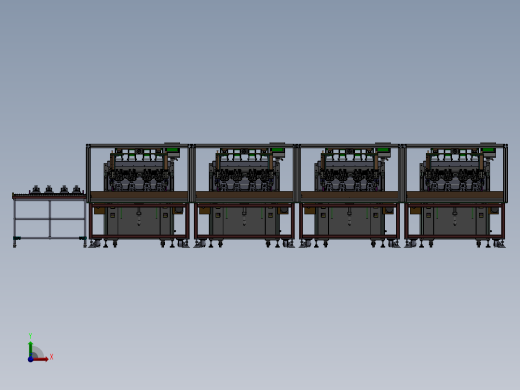马达焊接流水线前视缩略图