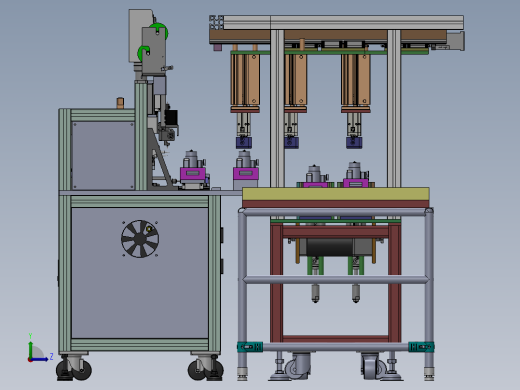 马达焊接流水线左视缩略图