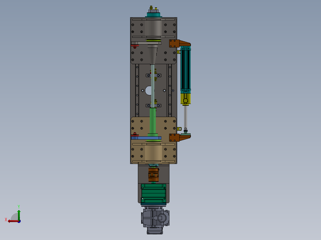 翻转机构sw2016可编辑后视图