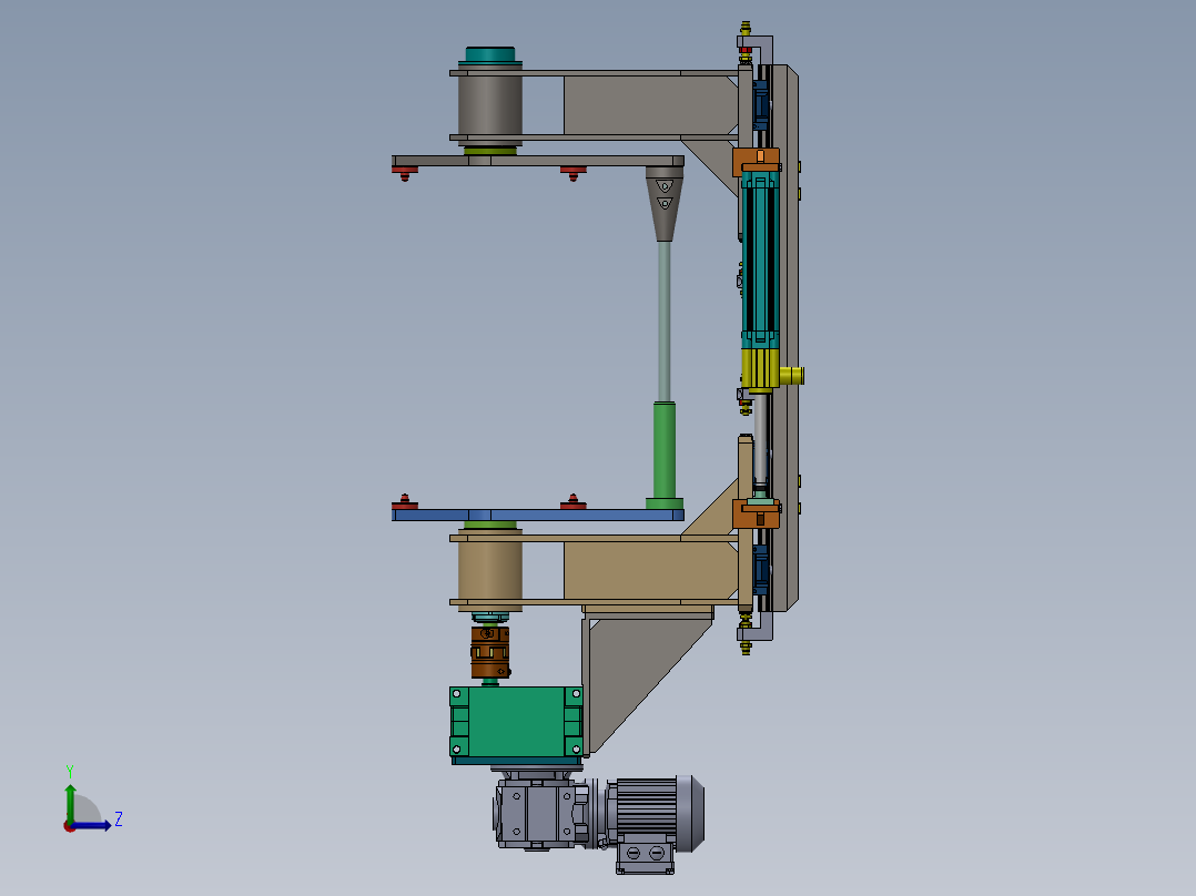 翻转机构sw2016可编辑左视图
