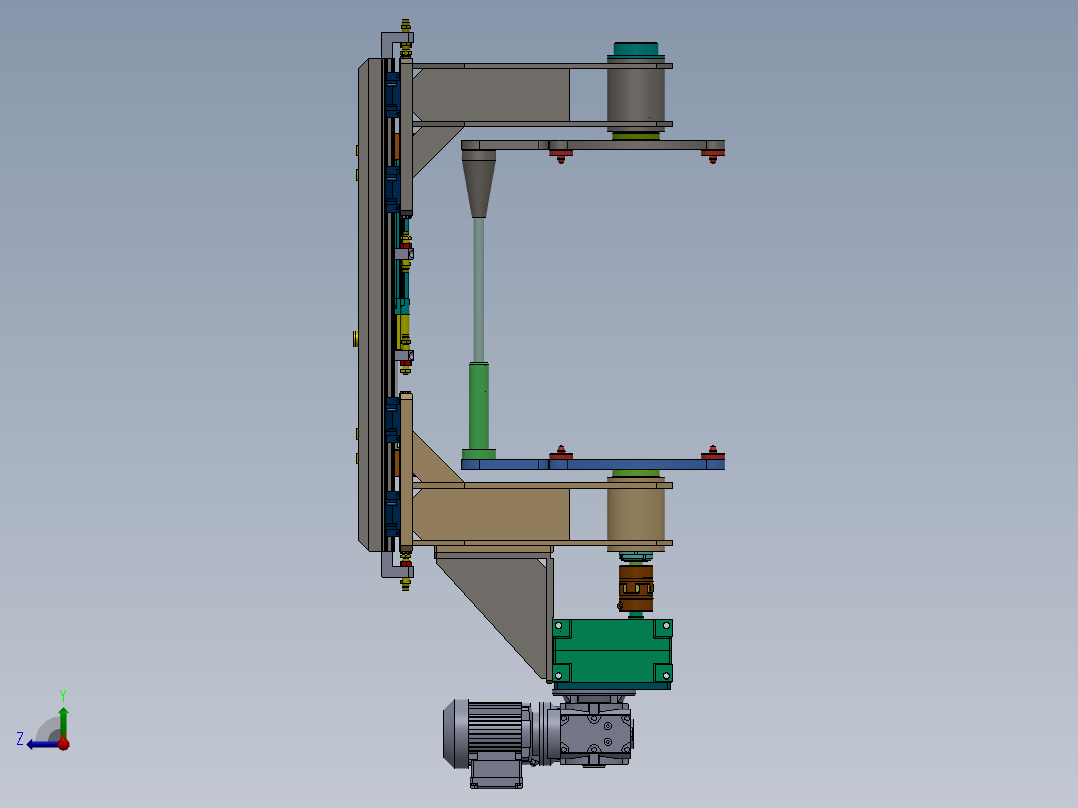 翻转机构sw2016可编辑右视图