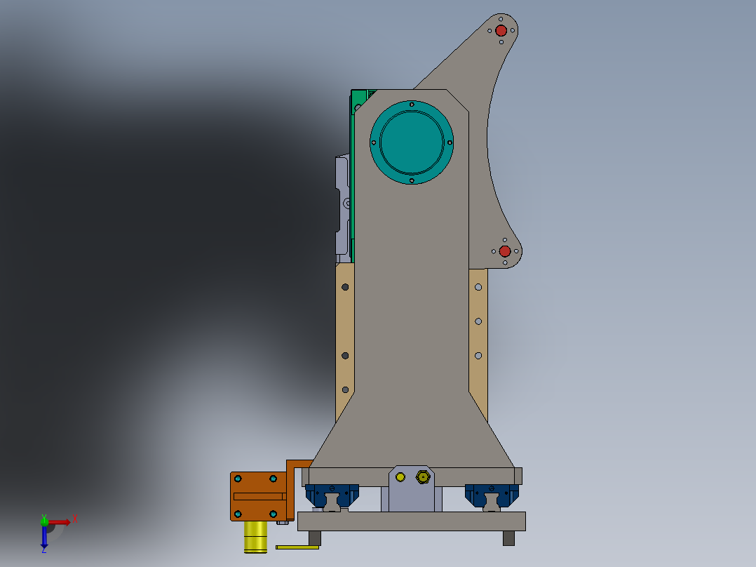 翻转机构sw2016可编辑俯视图